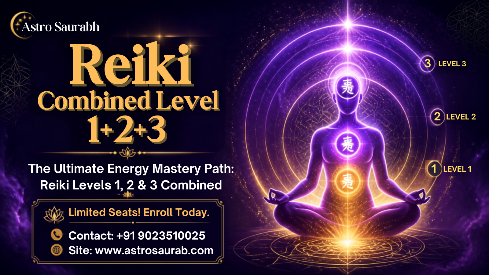 Reiki Combined Level 1+2+3