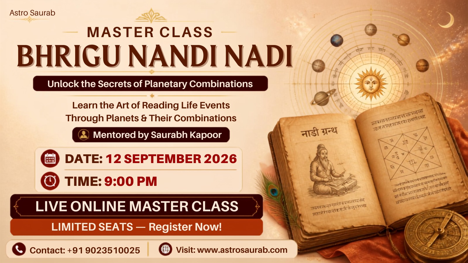 BRIGHU NANDI NADI MASTER CLASS