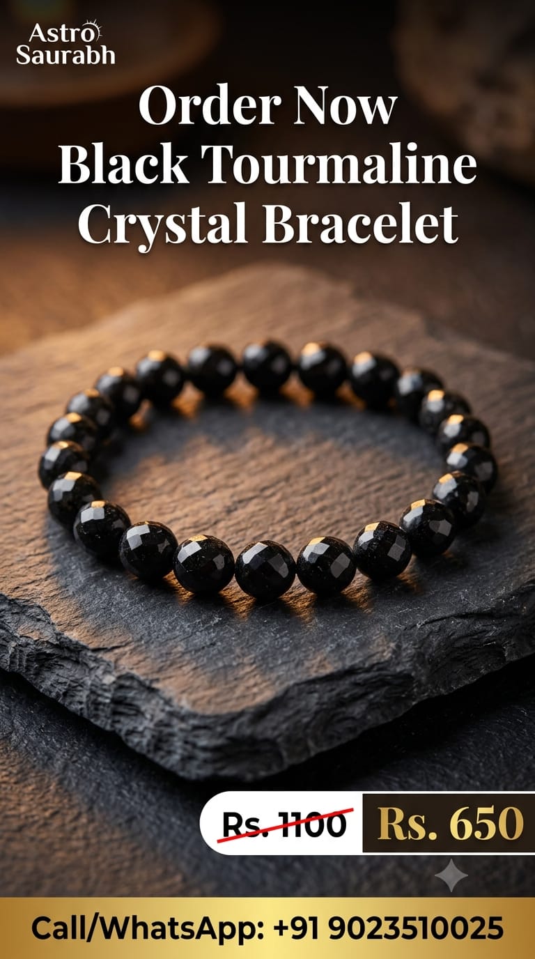 Black Tourmaline Crystal Bracelet