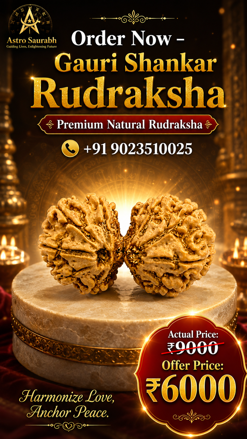 Gauri shankar rudraksha for Marriage and Martial life