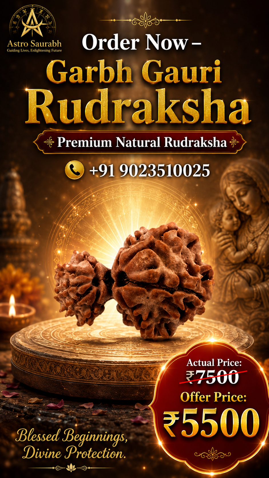 Garbh Gauri Rudraksha