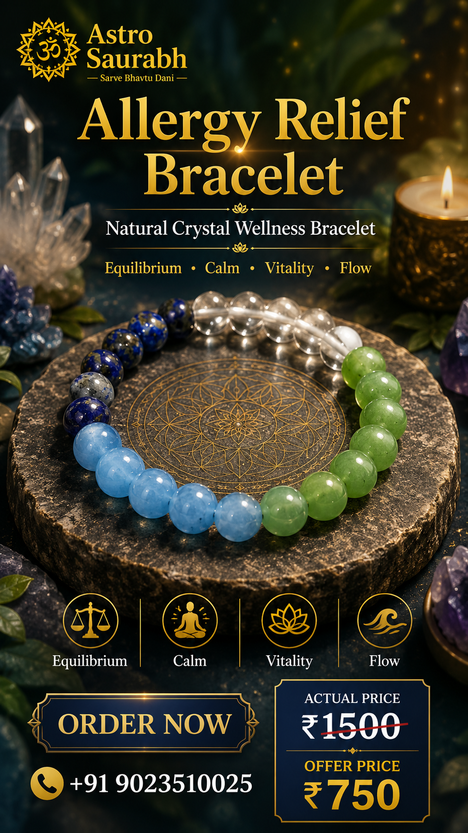 Allergy Relief & Clean Energy Bracelet