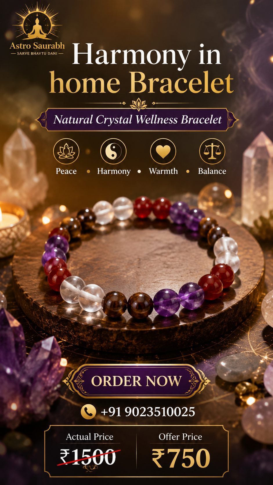 Harmony in home bracelet