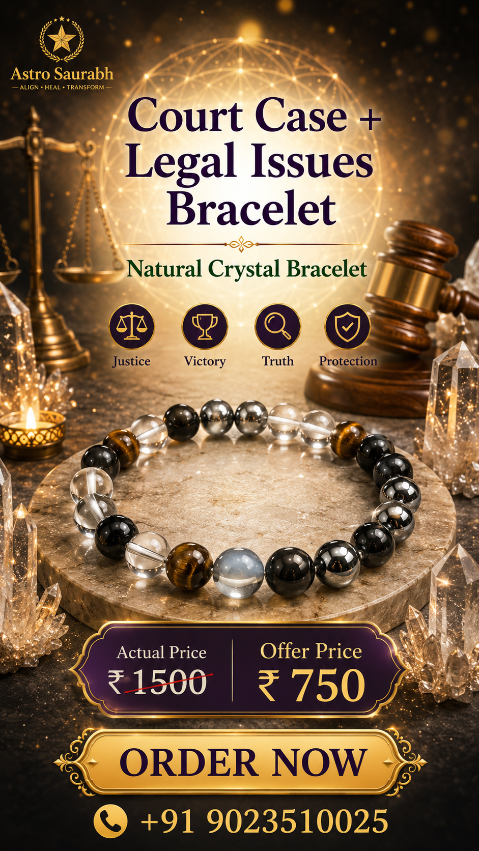 Court case + legal issues Bracelet