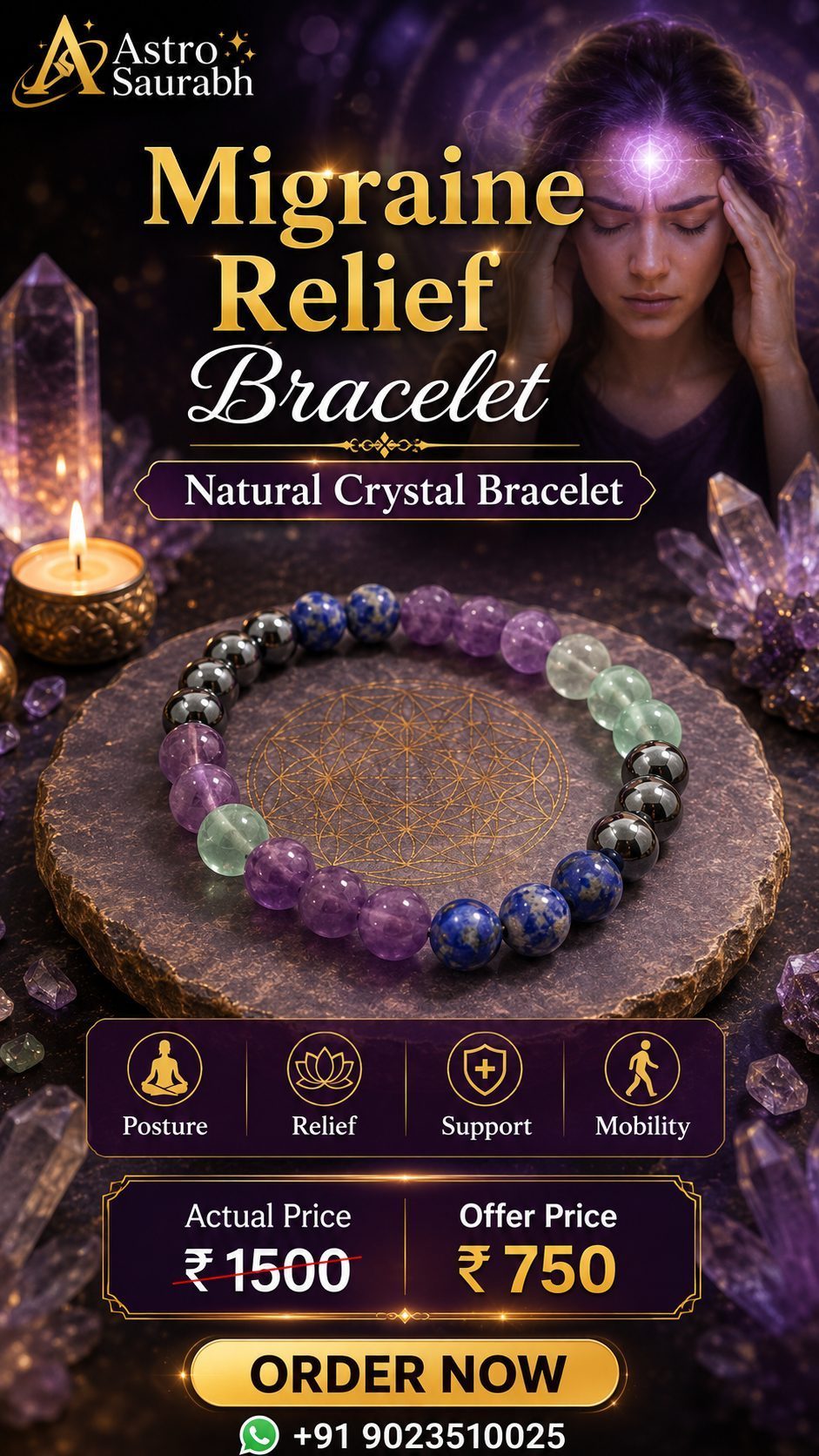 Migraine Comfort Support Bracelet