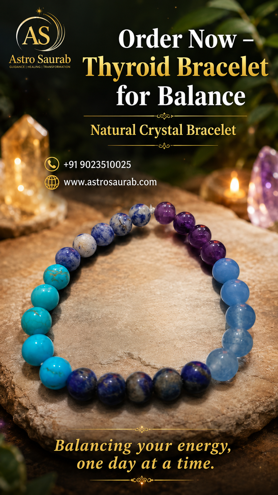 Thyroid Bracelet For Balance