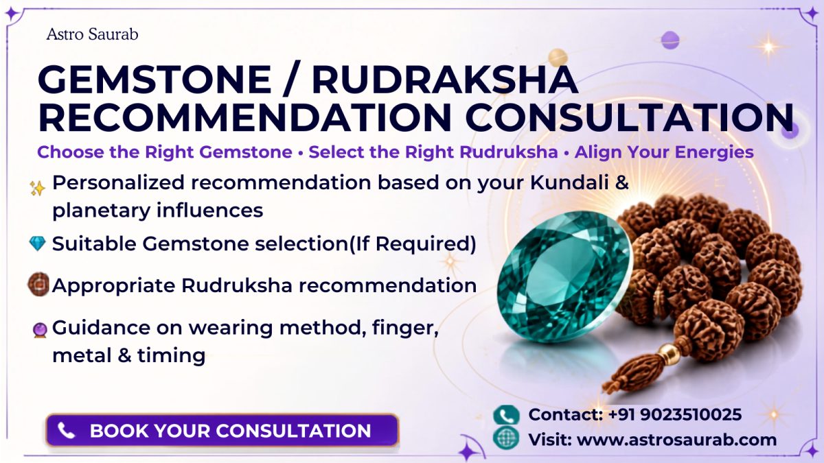 Gemstone/Rudraksha Recommendation Consultation